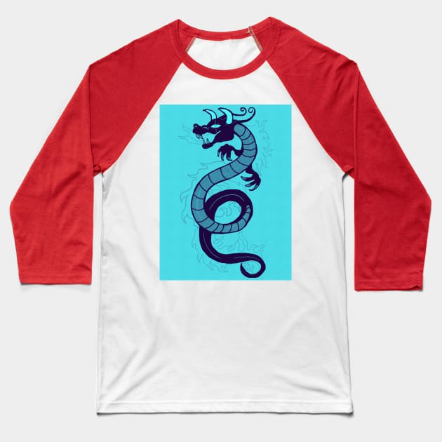 Year Of The Dragon | Ice Version Baseball T-Shirt by ghostieking